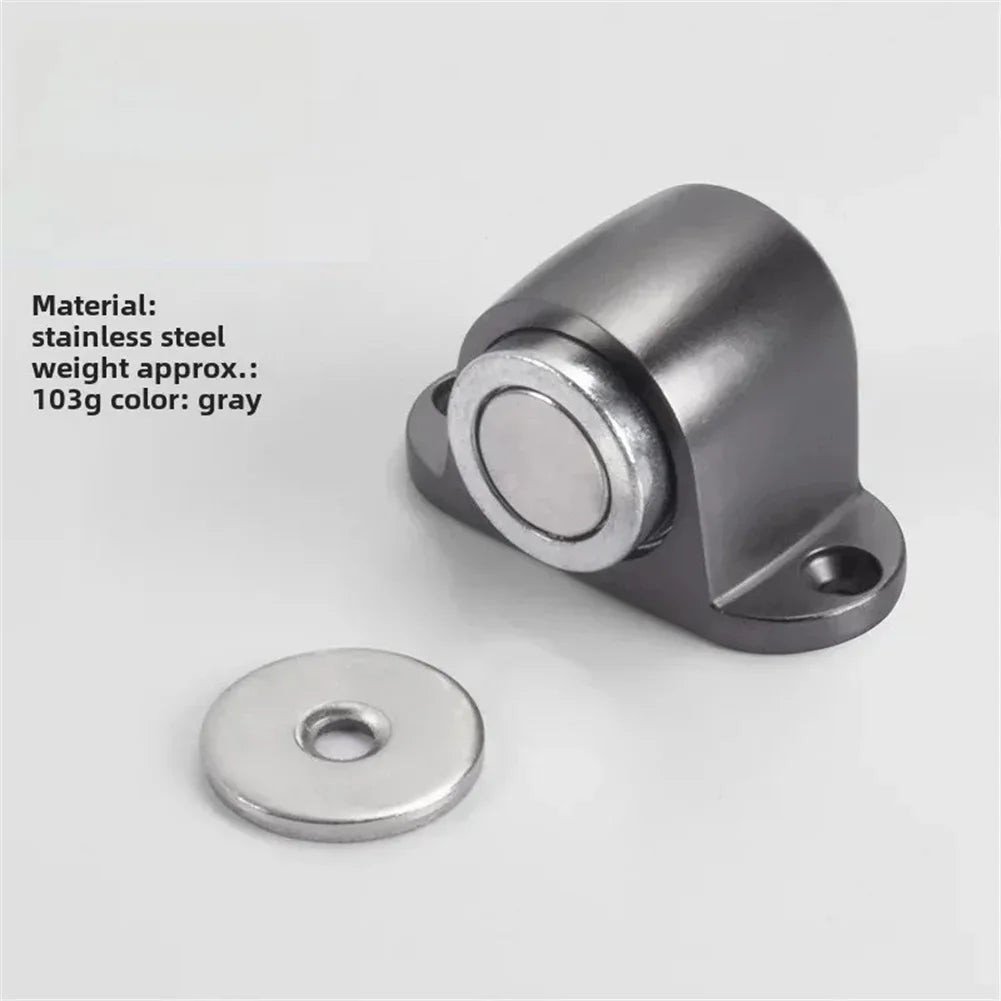 Magnetic Floor Door Stop – Stainless Steel Streamlined Design