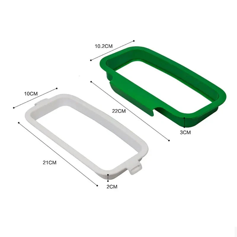 Kitchen Cabinet Hanging Trash Bag Holder Rack | Eco Plastic
