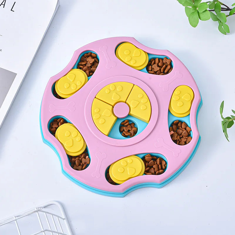 Dog Puzzle Toys Slow Feeder Interactive Increase Puppy IQ Food Dispenser Slowly Eating NonSlip Bowl Pet Cat Dogs Training Game Peaceful Pleasures Health and Wellness