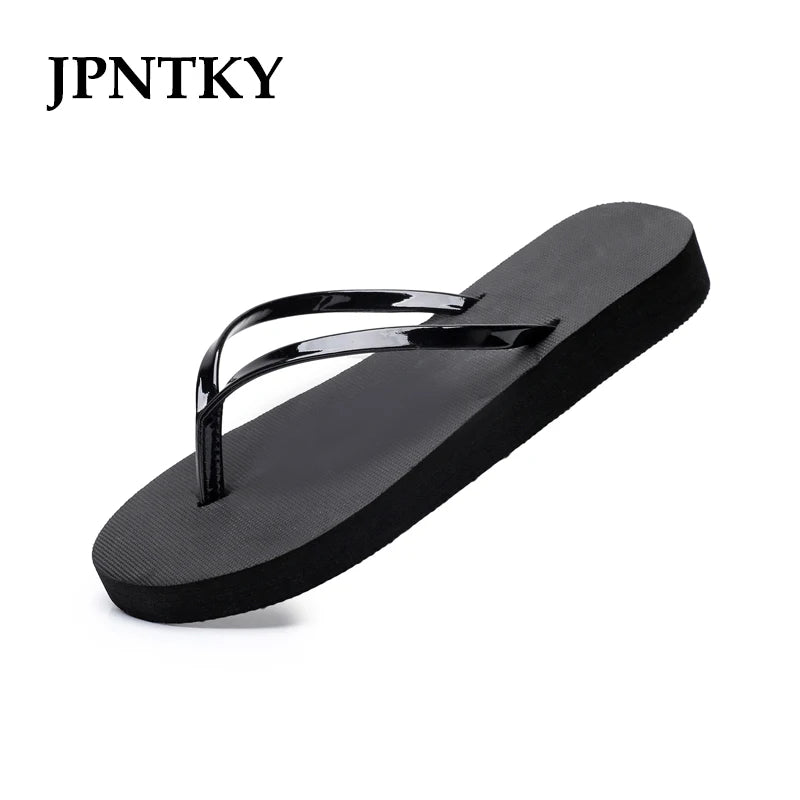Women's Flat Flip Flops – Non-Slip Lightweight Beach Slippers
