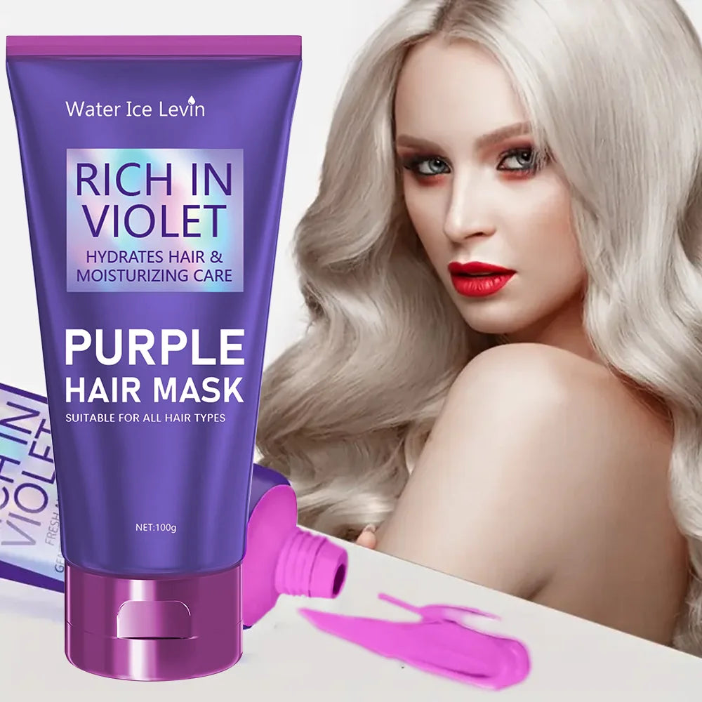 Purple Keratin Hair Mask – Deep Repair for Dry & Frizzy Hair