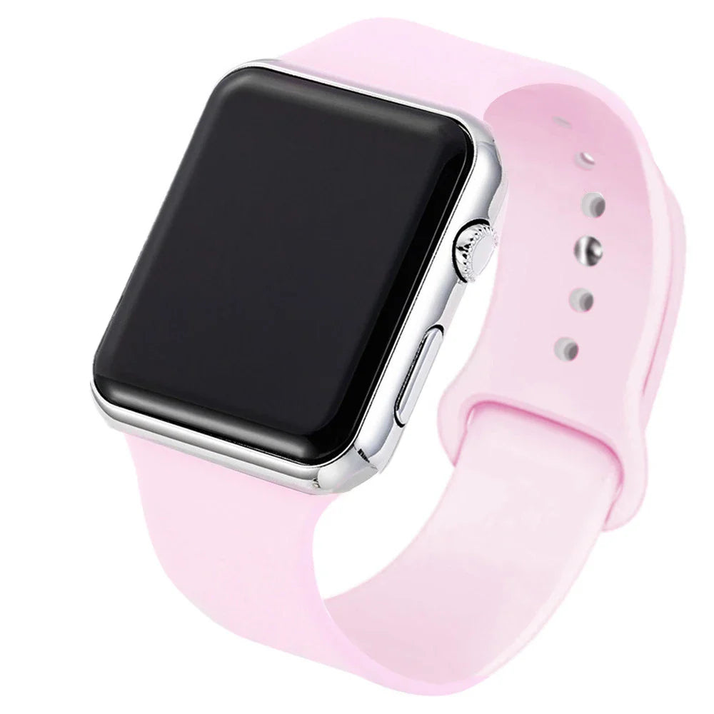 TINUORA Square LED Digital Watch – Unisex Casual Sports Wristwatch