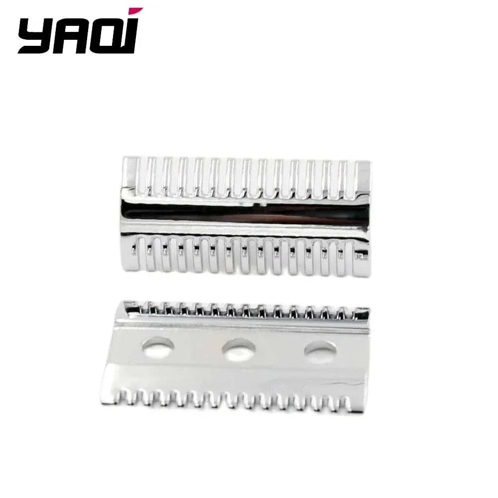 2026 Yaqi Top Selling！Chrome Mellon Mens Safety Razor Head for Shaving Razors Provide Comfortable Shaving For Boyfriend's Gift Peaceful Pleasures Health and Wellness SRH012