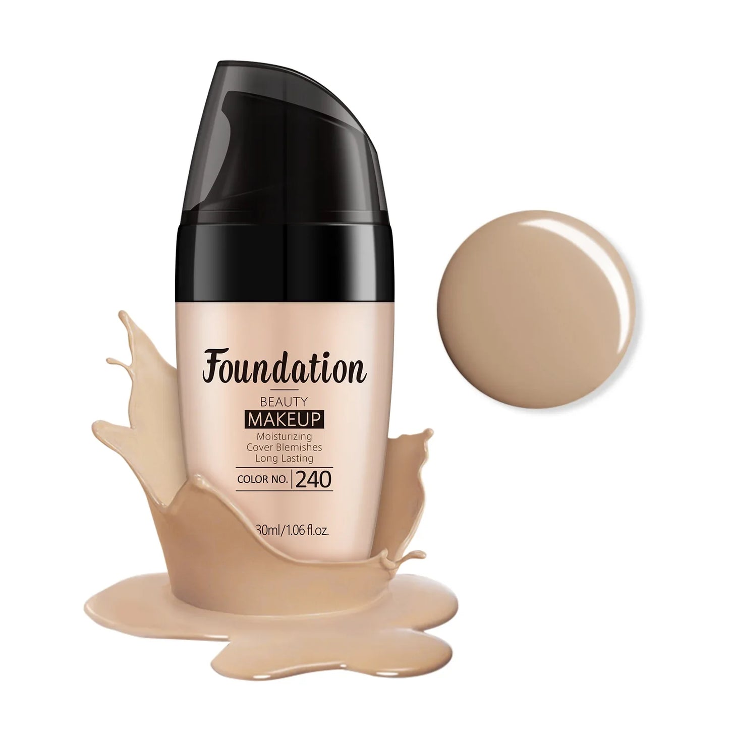LAIKOU Liquid Foundation – Full Coverage Waterproof 30ml
