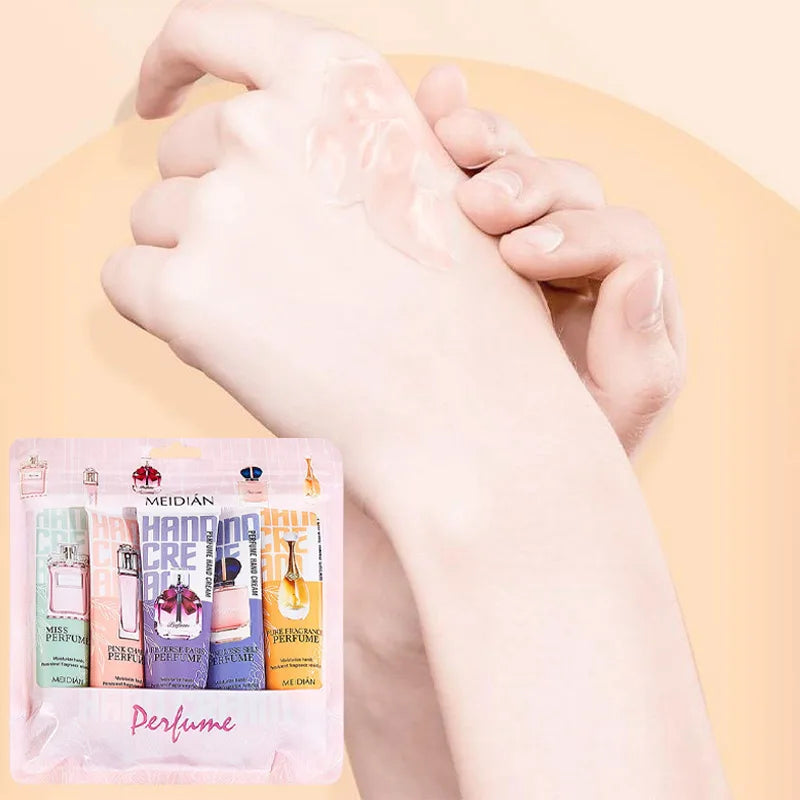 Perfume Hand Cream Set Moisturizing And Hydrating Long-lasting Fragrance Repair Anti-drying Smooth Hand Skin Hand Skin Care Set Peaceful Pleasures Health and Wellness