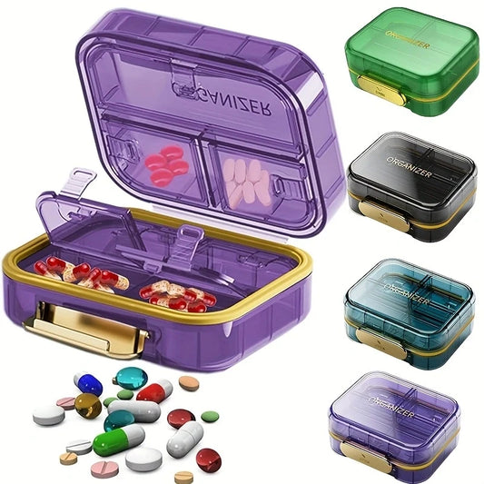 7-Compartment Travel Pill Organizer | Airtight & Moisture-Proof Pill Organizer Case Peaceful Pleasures Health and Wellness