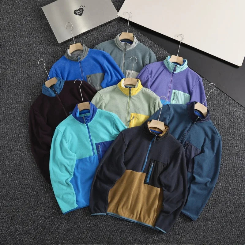 Couples Matching Half-Zip Fleece Pullover Sweatshirt | S–XL
