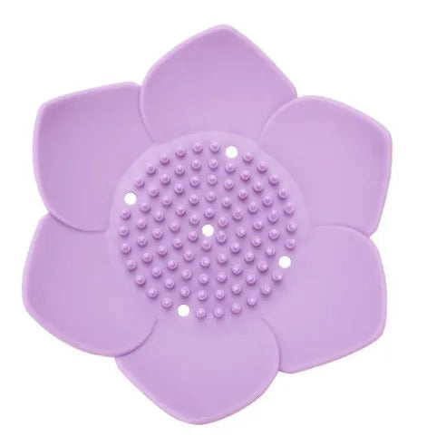 Lotus Silicone Soap Dish with Drainage | Bathroom Soap Holder