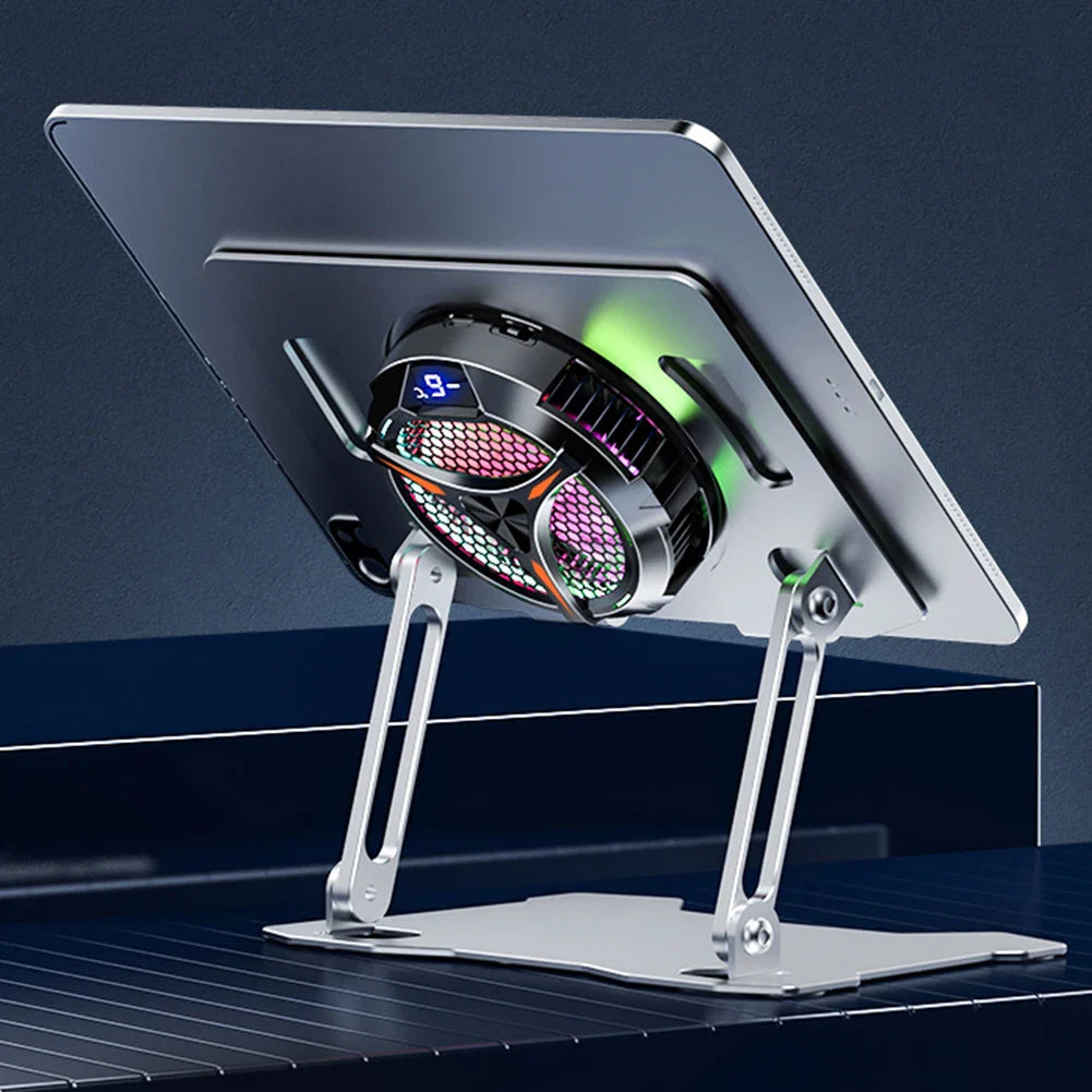VODOOL Magnetic Tablet Cooler Fan – RGB & Temp Display