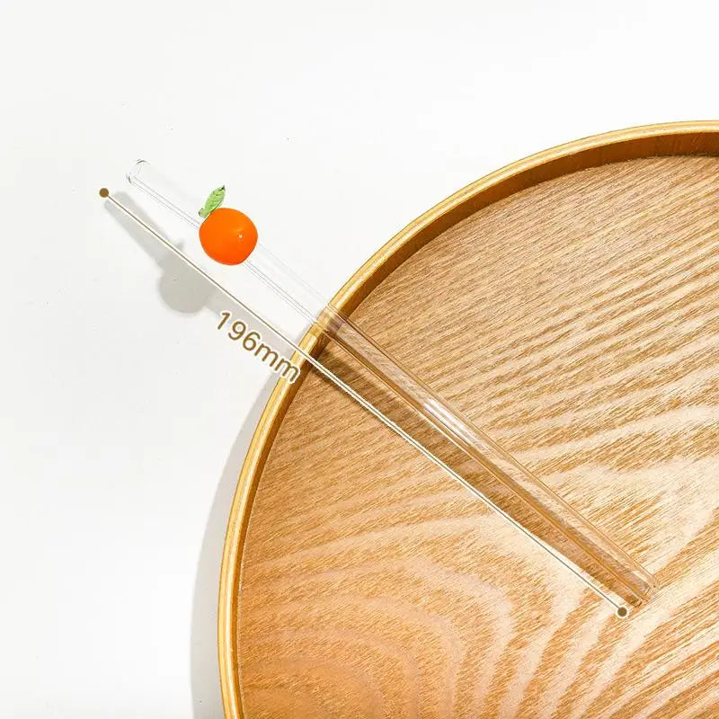 Reusable Glass Drinking Straw with Brush | BPA-Free Eco Gift