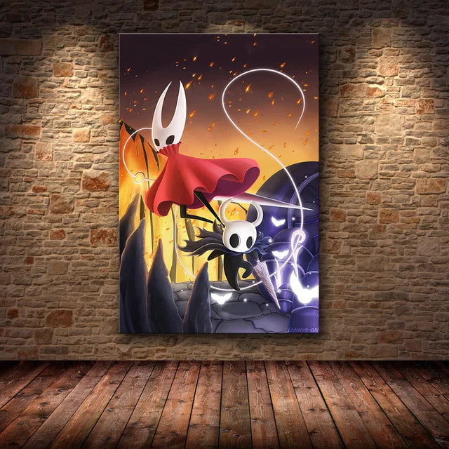 Hollow Knight Hallownest Map HD Canvas Poster | Wall Art