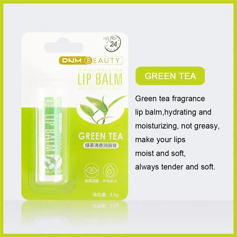 DNM 18-Color Moisturizing Lip Balm | Aloe & Vitamin E Lip Care