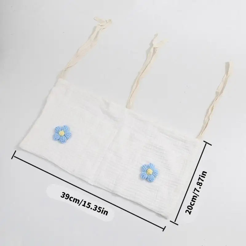 Cotton Double Pocket Baby Diaper Bag – Crib & Stroller