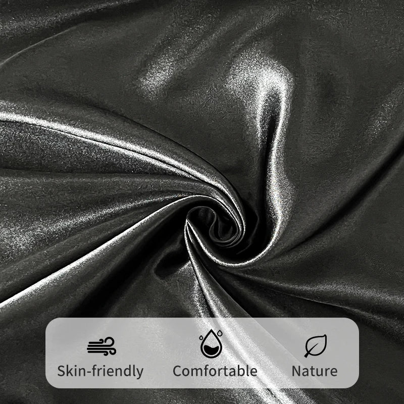 Silky Satin Fitted Bed Sheet Soft Deep Pocket Full Mattress Cover Fits 12 to 16 Inches Single Layer Comfortable Sleep Experience Peaceful Pleasures Health and Wellness