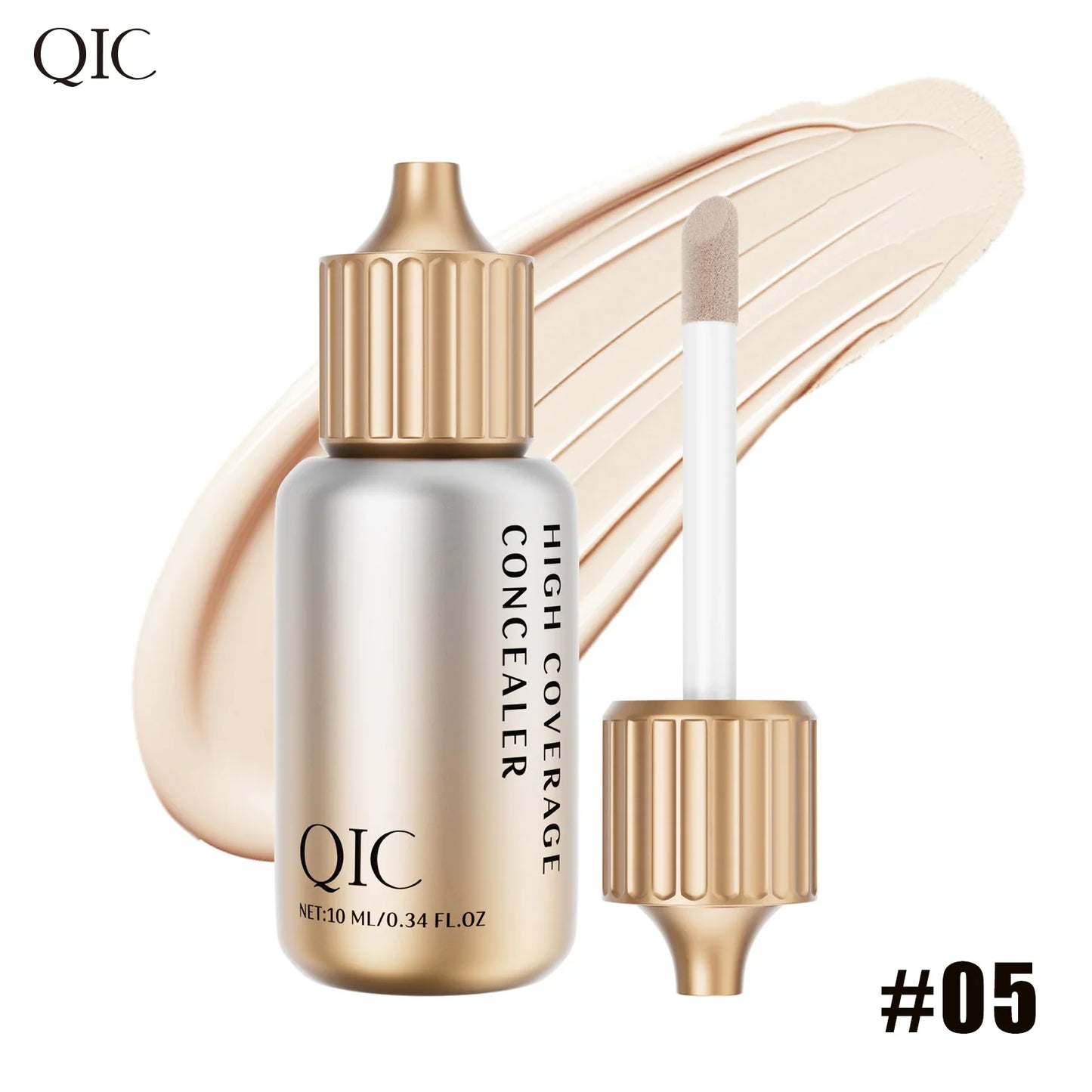 QIC Liquid Concealer – Full Coverage, Moisturizing & Waterproof