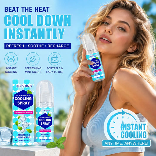Instant Cooling Body Mist Spray – Peppermint Scent 50ml Cooling Body Spray Oasis Select