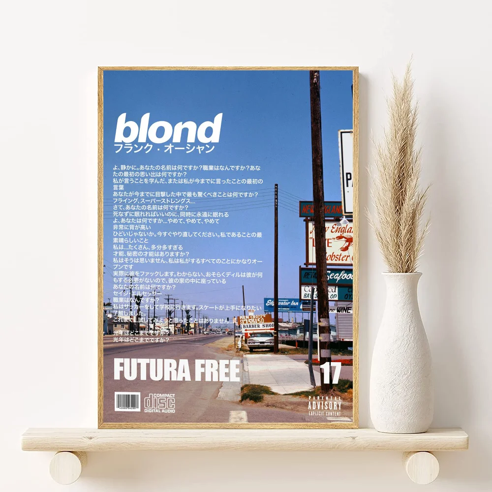 A-Frank_Ocean Poster HD art sticky wall waterproof home living room bedroom bar aesthetic decoration Peaceful Pleasures Health and Wellness z10 15X20cmNoframe