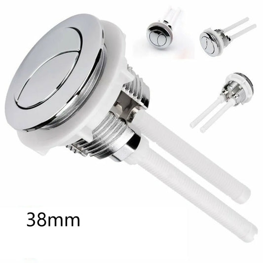 Dual Flush Toilet Tank Round Valve Push Button Water Saving Cistern Peaceful Pleasures Health and Wellness Default Title