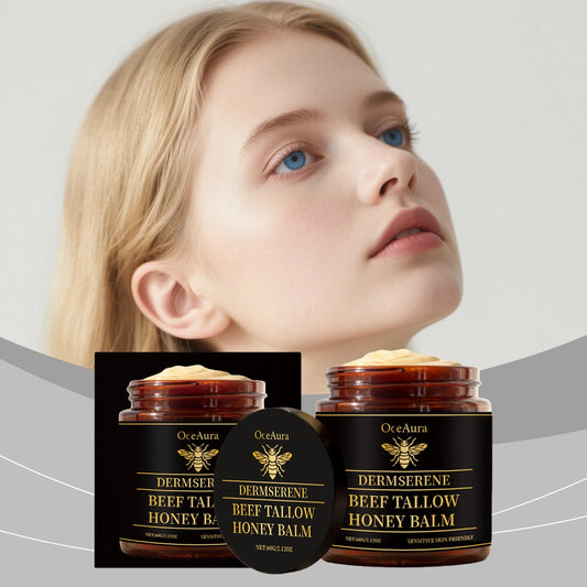 Beef Tallow & Raw Honey Face & Body Cream | 60g Moisturizer Whipped Body Cream Peaceful Pleasures Health and Wellness