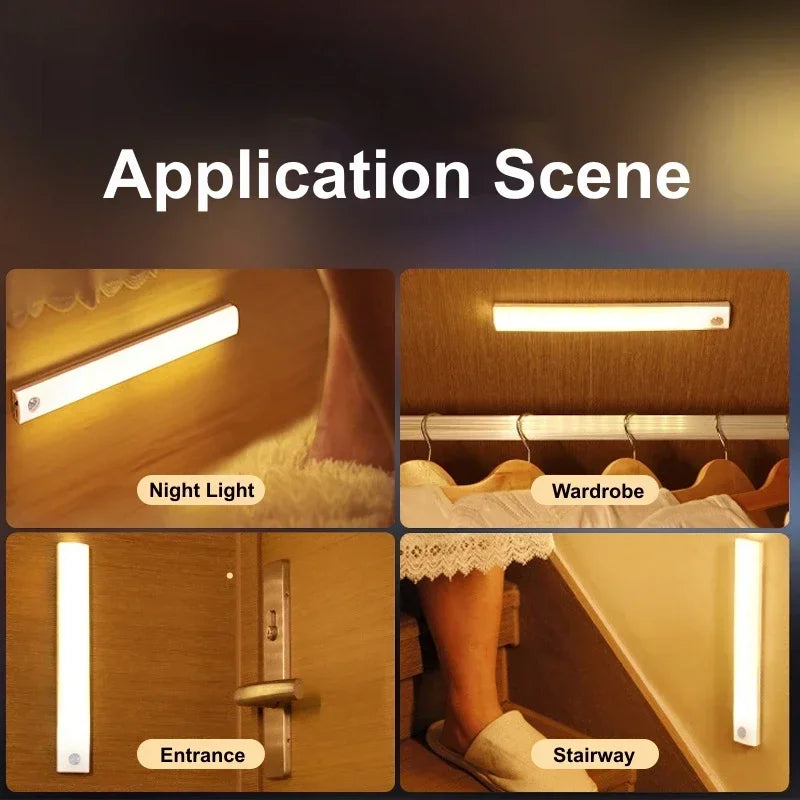 Wireless LED Motion Sensor Cabinet Light | USB Rechargeable Motion Sensor LED Light Peaceful Pleasures Health and Wellness