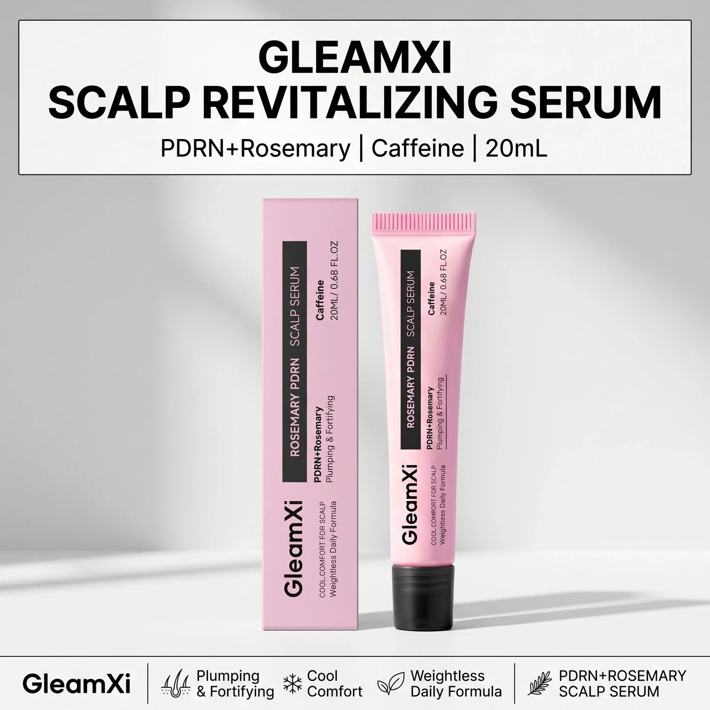 Gleamxi Rosemary PDRN Scalp Serum – Thickening & Root Nourish