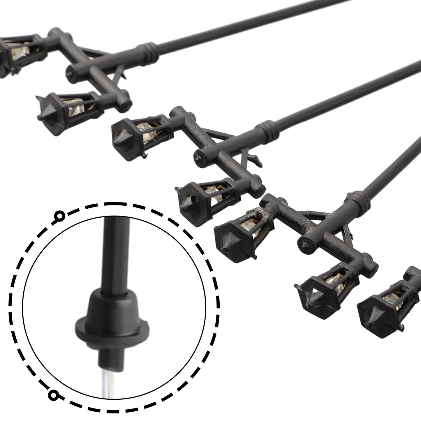Model Street Lights Scale 1 100 LED Lamppost Patio Garden Lamps