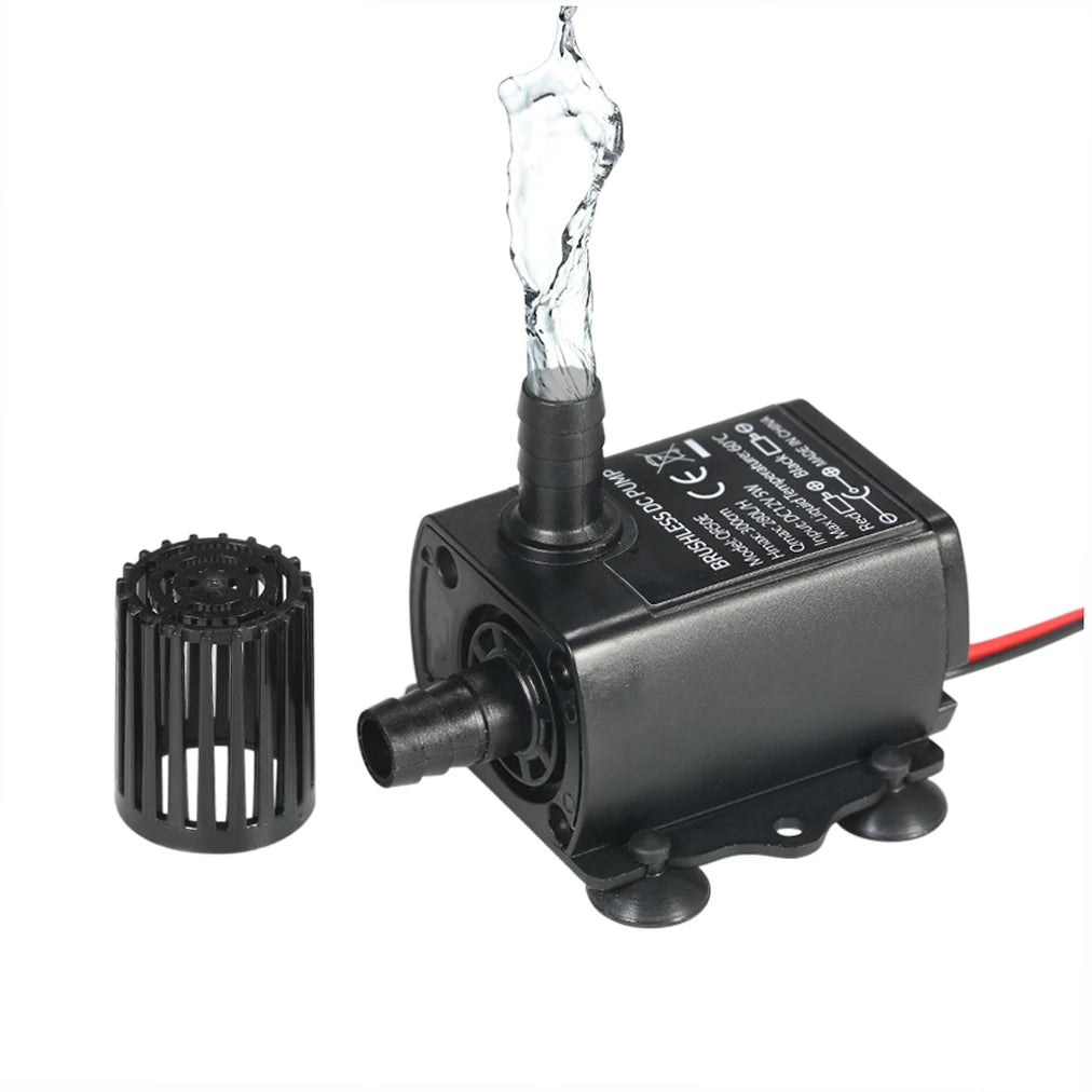 DC 12V 5W Mini Brushless Submersible Pump | 280L/H Aquarium Submersible Water Pump Peaceful Pleasures Health and Wellness Default Title