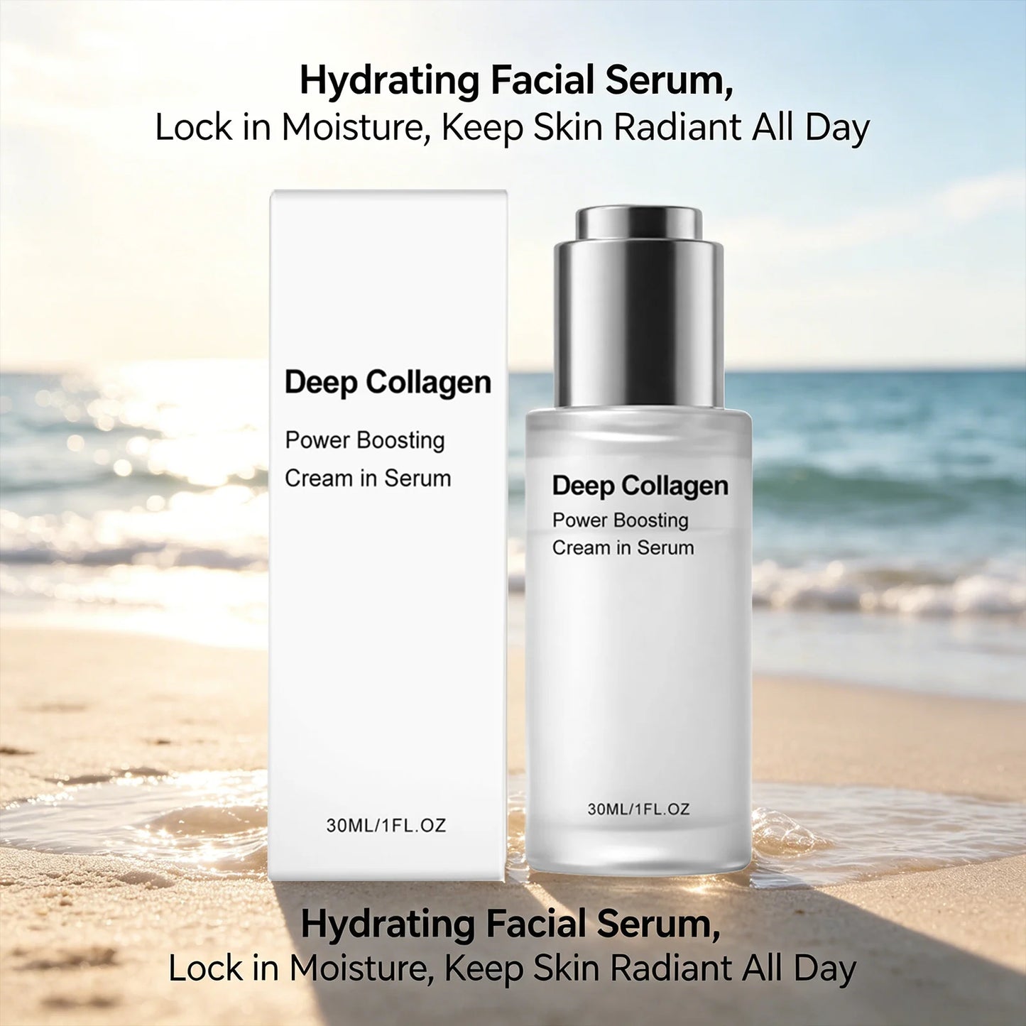 Power Boosting Cream Smoothing Skin Fine Lines Improving Sagging Enhance Skin Firmness Elasticity Moisturizing Collagen Essence Peaceful Pleasures Health and Wellness
