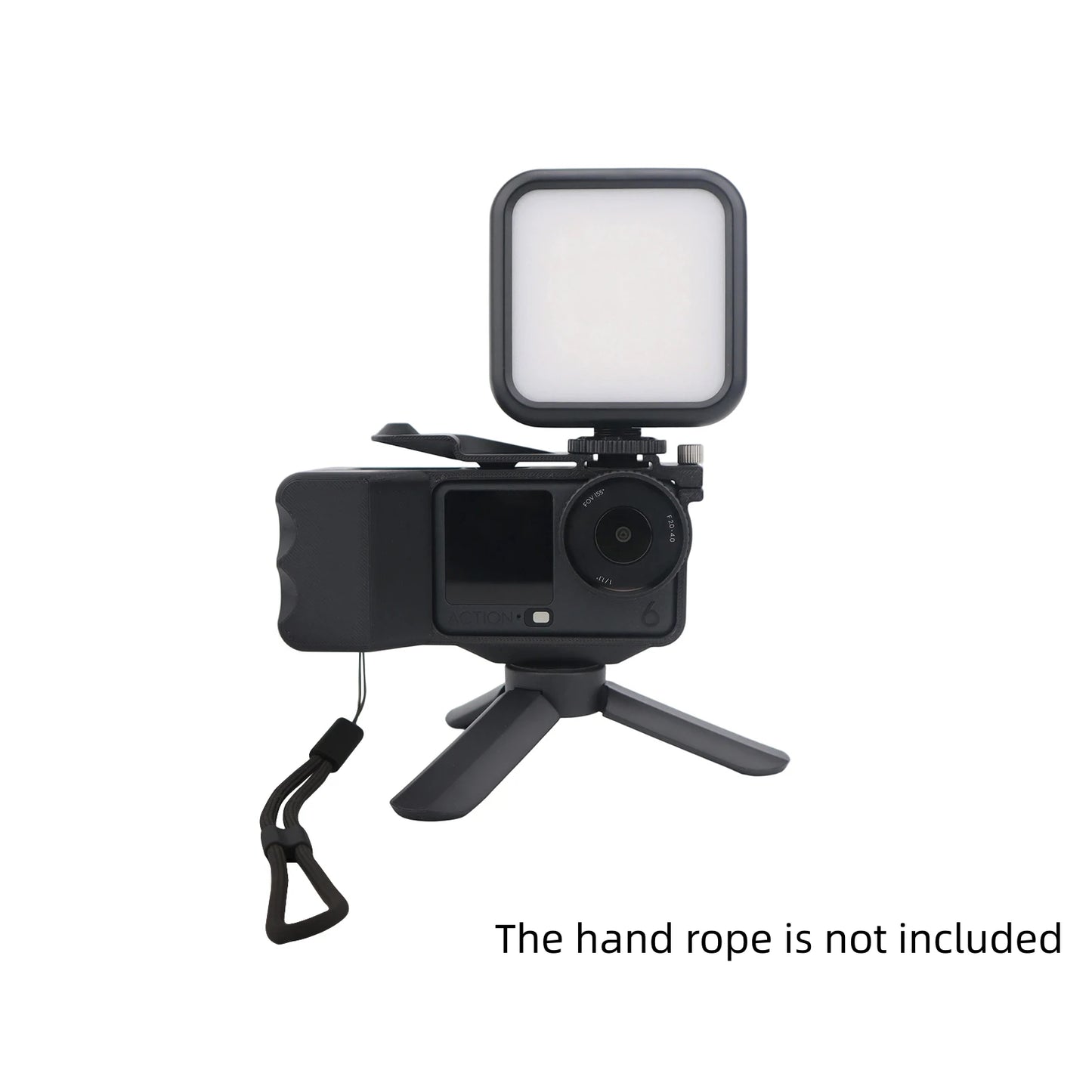 DJI Osmo Action 6 Handle Stand | Wrist Strap & Cold Shoe Mount