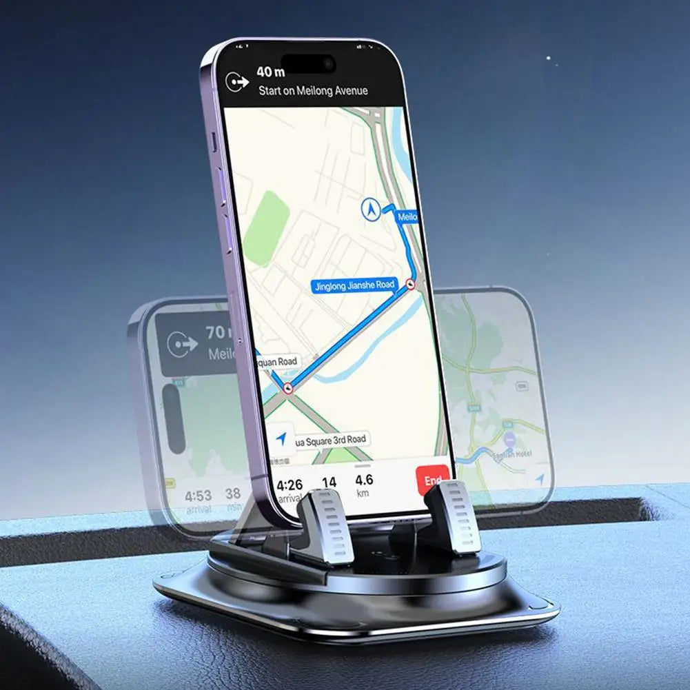 Car Dashboard Mobile Phone Fixer 360 Rotating Sticky Auto Phone Mount Stable Universal Car Mobile Phone Fixer Supplies Peaceful Pleasures Health and Wellness