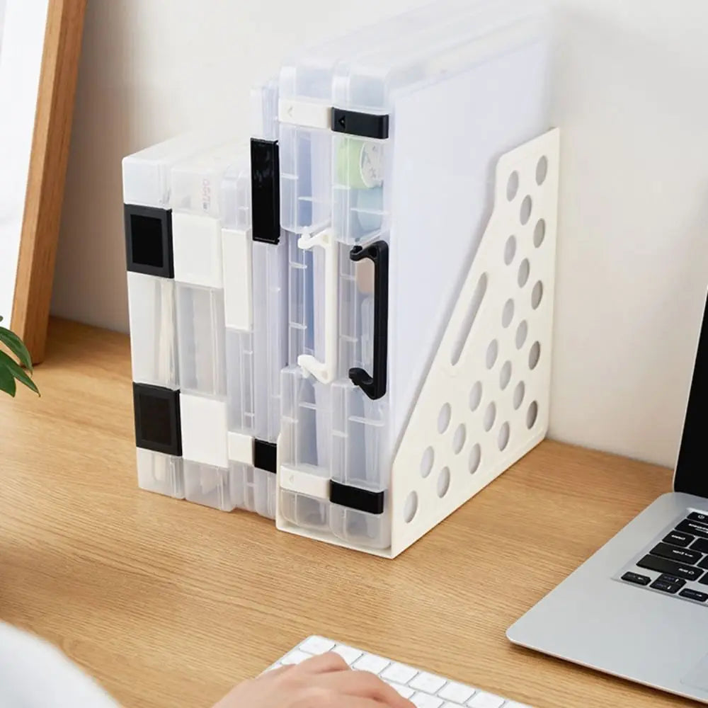 Document Case Transparent A4 File Box Portable Simple a5 Organize The Box Durable Folder a4 File Storage Box Desk Organization Peaceful Pleasures Health and Wellness