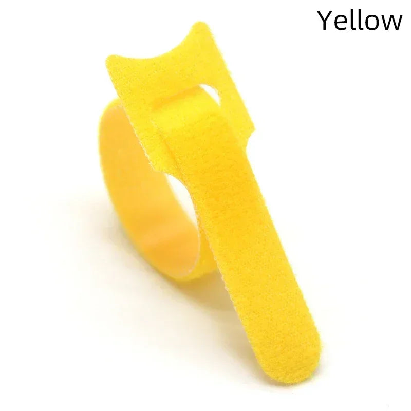Fasten Cable Clearance Attache Plastic Flanges Nylon Strap Color Markers Protector Selected Wire Organizer and Cables Releasable Peaceful Pleasures Health and Wellness Yellow 150mm x 30Pcs