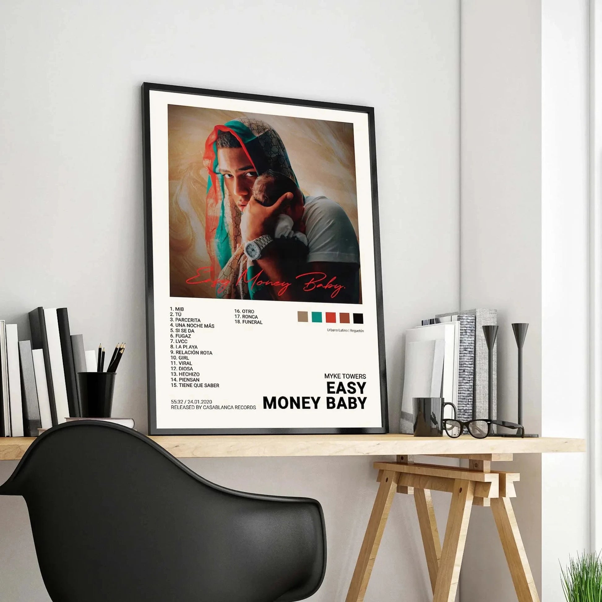 Nordic Pop Rapper Quevedo Poster Aesthetics Mora Feid Eladio Carrion Rauw AlejanDro Music Album Canvas Print Wall Art Home Decor Peaceful Pleasures Health and Wellness