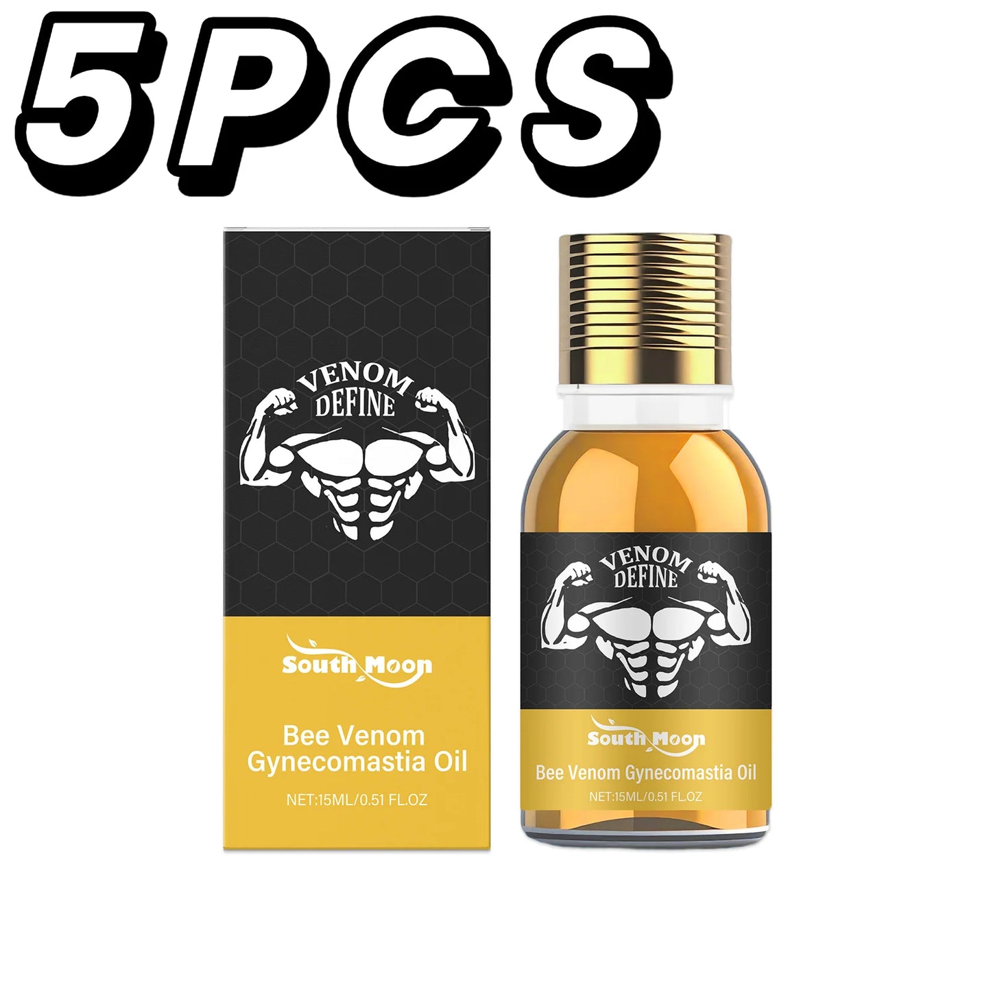 South Moon Men's Chest Firming Sculpting Massage Oil 15ml