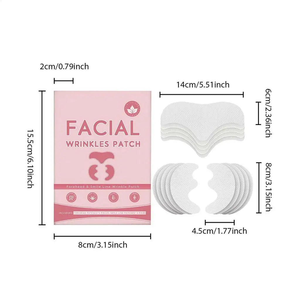 Forehead & Smile Line Lifting Patches – Anti-Wrinkle 10pc Set