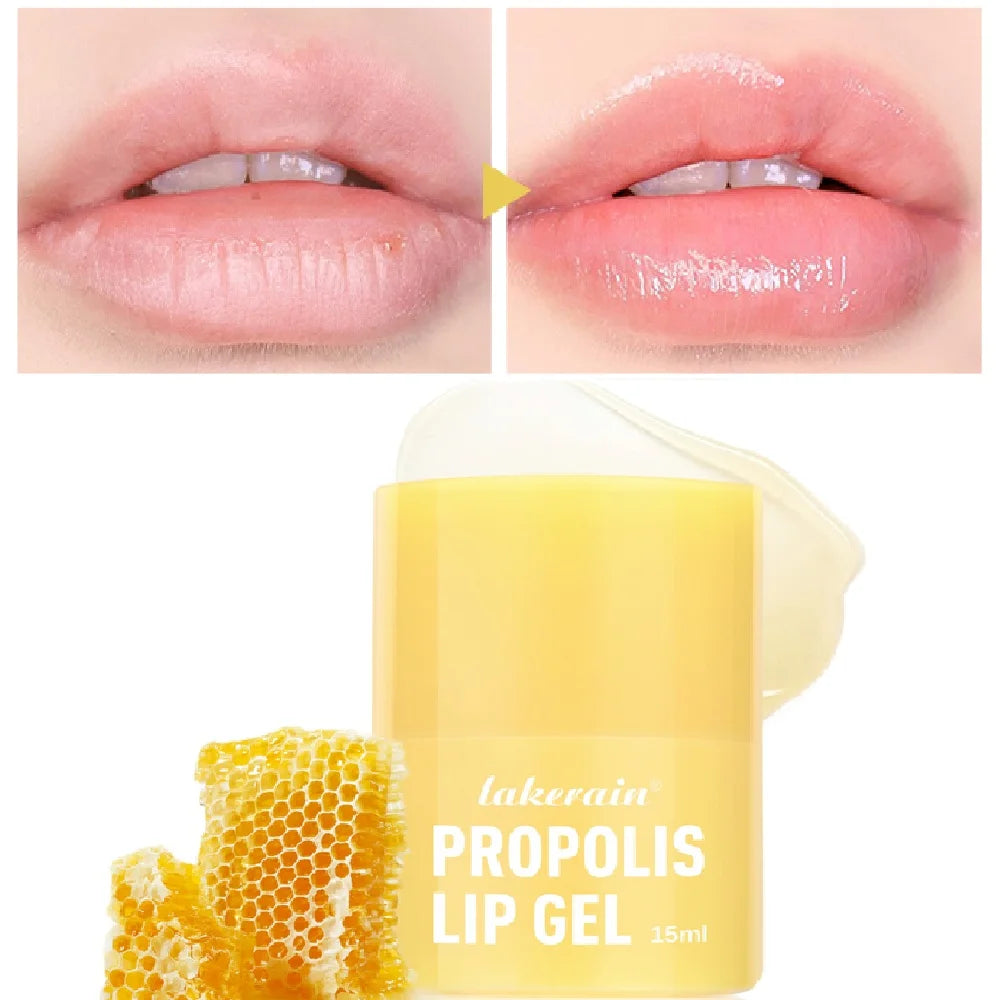 Honey Lip Butter with Propolis Lipcerin Original Hydrating Overnight Manuka Lip Balm Mask 12hr Long Lasting Moisture Skin Care Peaceful Pleasures Health and Wellness