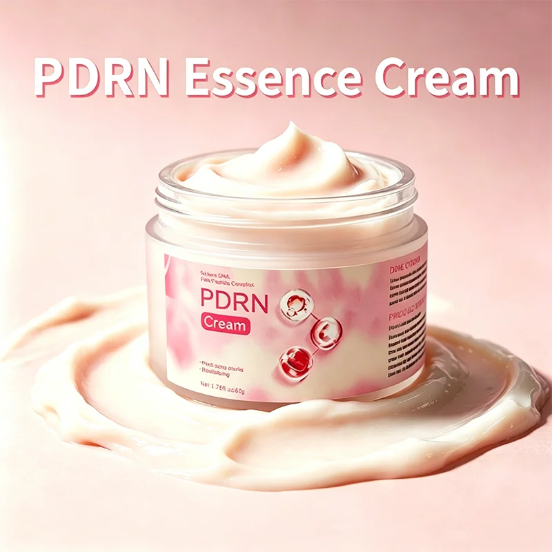 Pdrn Salmon Moisturizing Face Cream Dna Peptide Hydrating Nourishing Pink Essence Cream Korean Skin Care For Daily Use Peaceful Pleasures Health and Wellness