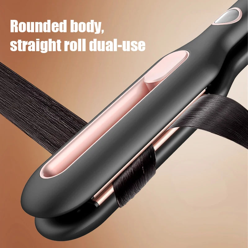 Professional women's ceramic hair straightening device with LED display, multi-temperature adjustment and safety features Peaceful Pleasures Health and Wellness
