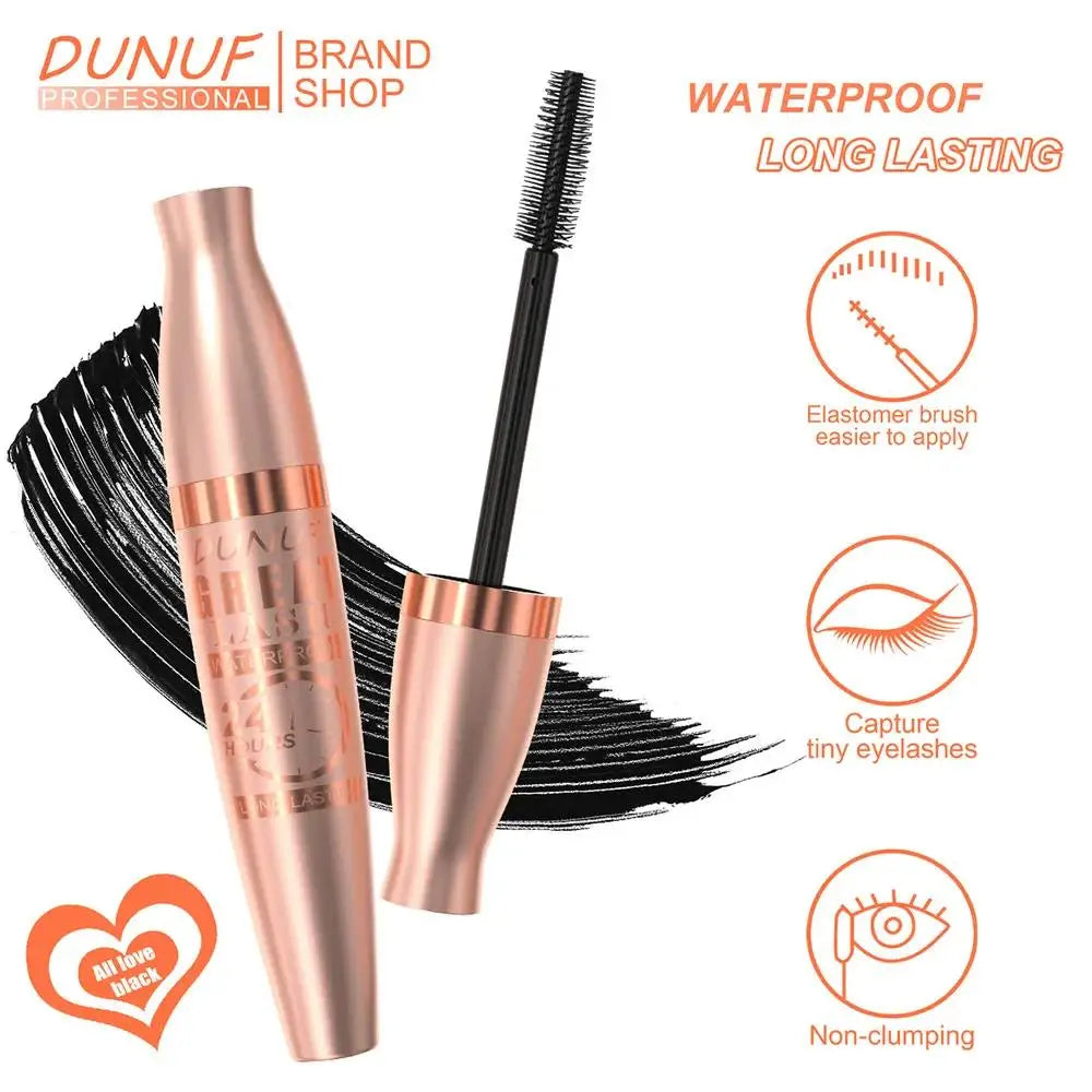 DUNUF 24H Waterproof Mascara – Volumizing & Lengthening