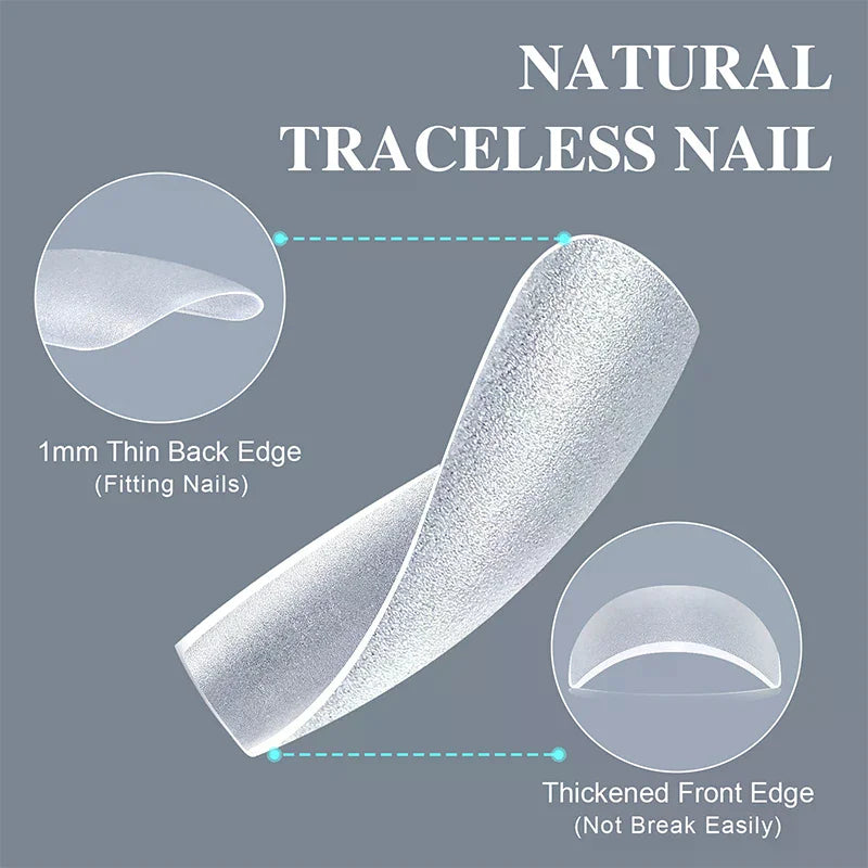 150pcs Short Matte Full Cover False Nails Coffin Square Almond Press on Soft Gel Nail Tips Manicure Extension Tools Peaceful Pleasures Health and Wellness