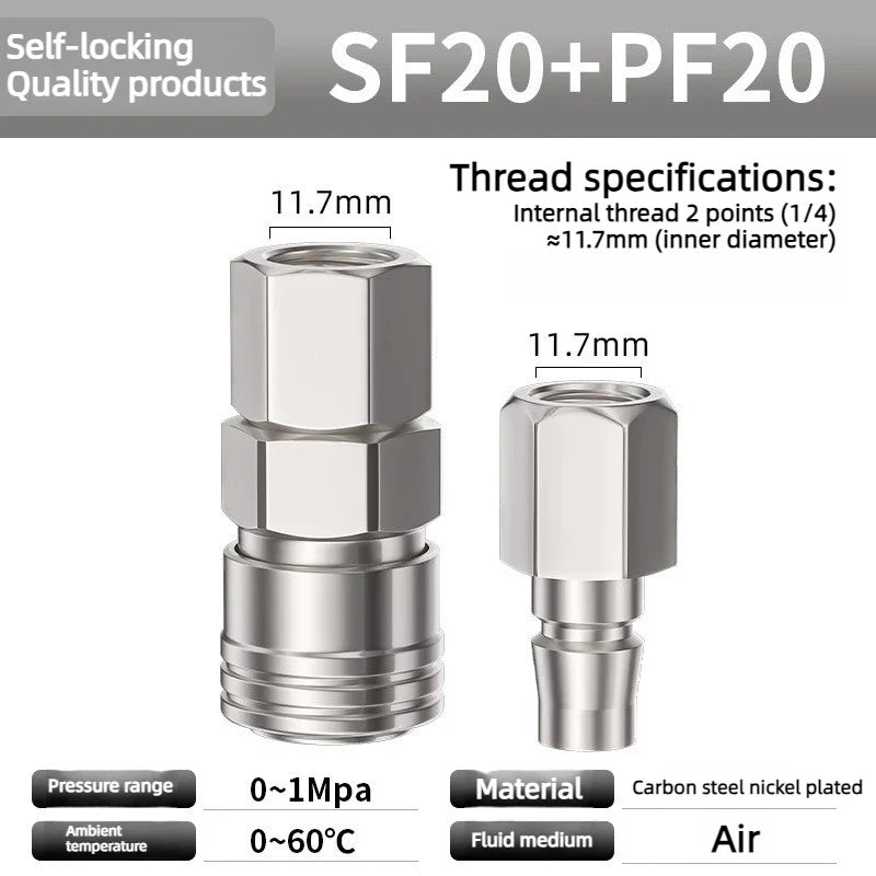 C-Type Pneumatic Quick Coupling for Air Compressor | CE Rated