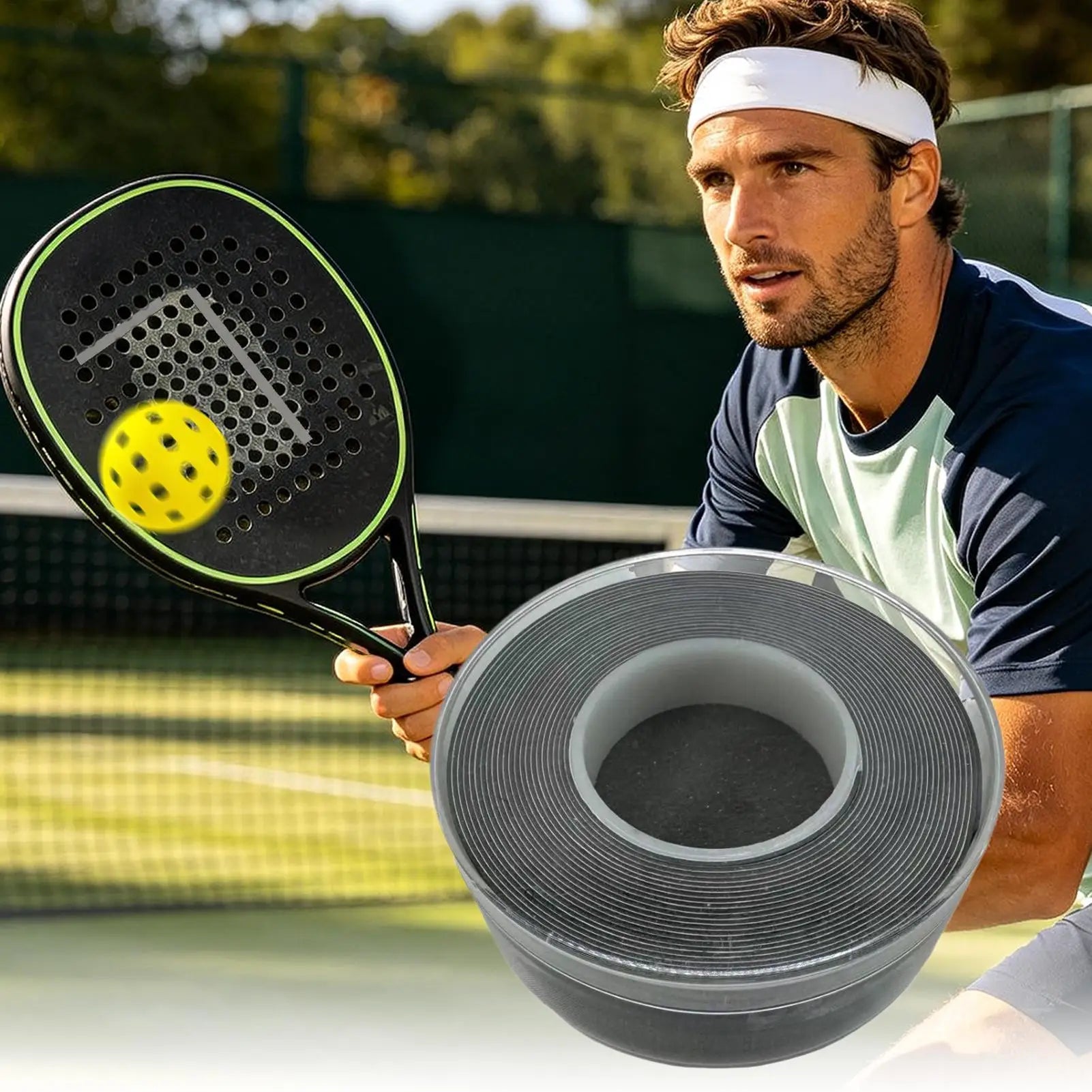 Cuttable Tungsten Adhesive Weighted Tape Racket Balance Sticker for Golf Badminton Tennis Club Weight Adjustment Peaceful Pleasures Health and Wellness