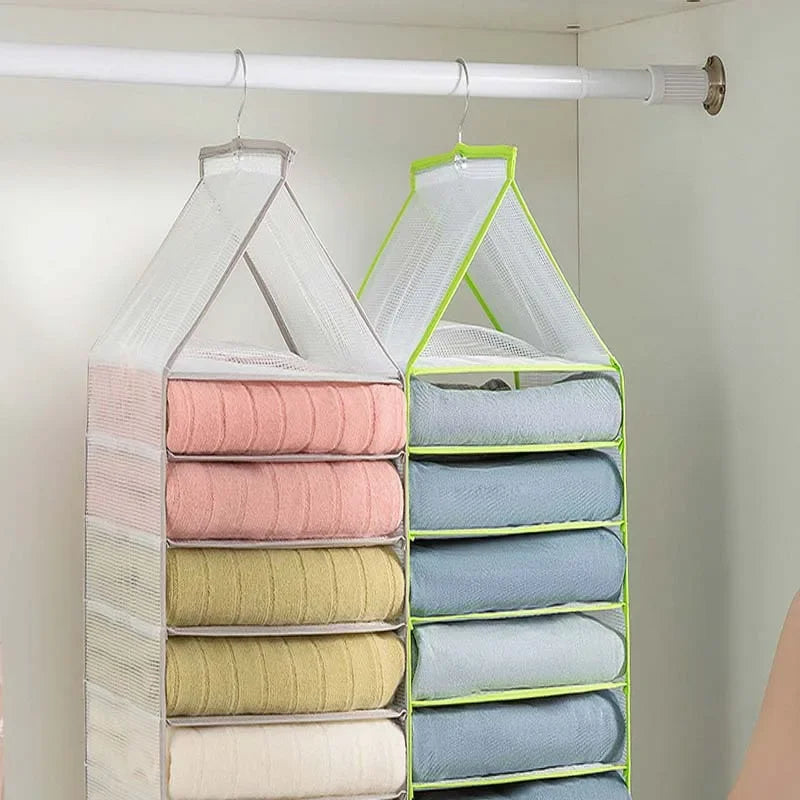 Underwear Organizer Hanging Organizers Clothes Cover Pants Hanger Clothing Storage Dormitory Wardrobe Family Layered Home Garden Peaceful Pleasures Health and Wellness