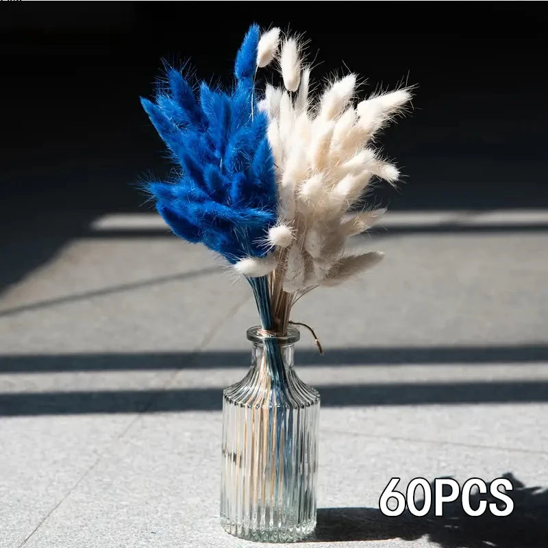 60pcs Dried Bunny Tails Grass | Boho Wedding & Home Décor