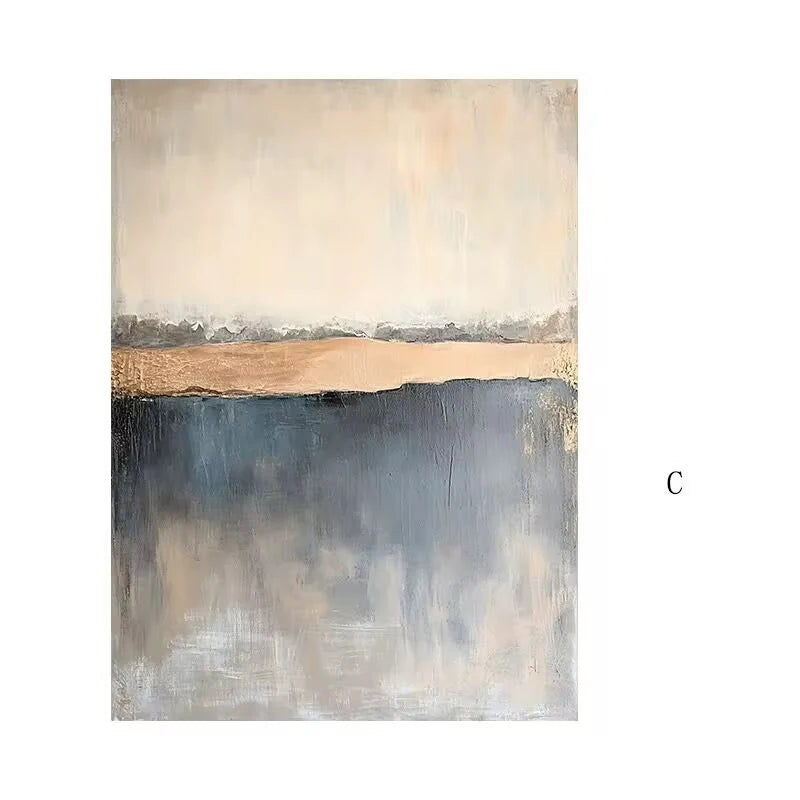 Abstract Hand Drawn Black White Gray Artistic Texture Hanging Painting,Modern Frameless Canvas Oil Painting,Hanging on Sofa Wall Peaceful Pleasures Health and Wellness No frame 1 70cmx120cm