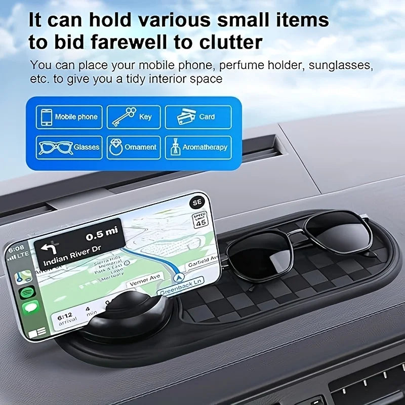 1-Piece Car Parking Sign Anti-Slip Mat, Mobile Phone Car Mount, Parking Sign, Car Navigation Anti-Slip Mat, In-Car Dashboard Multifunctional Support and Fixing, Essential Car Accessory Peaceful Pleasures Health and Wellness