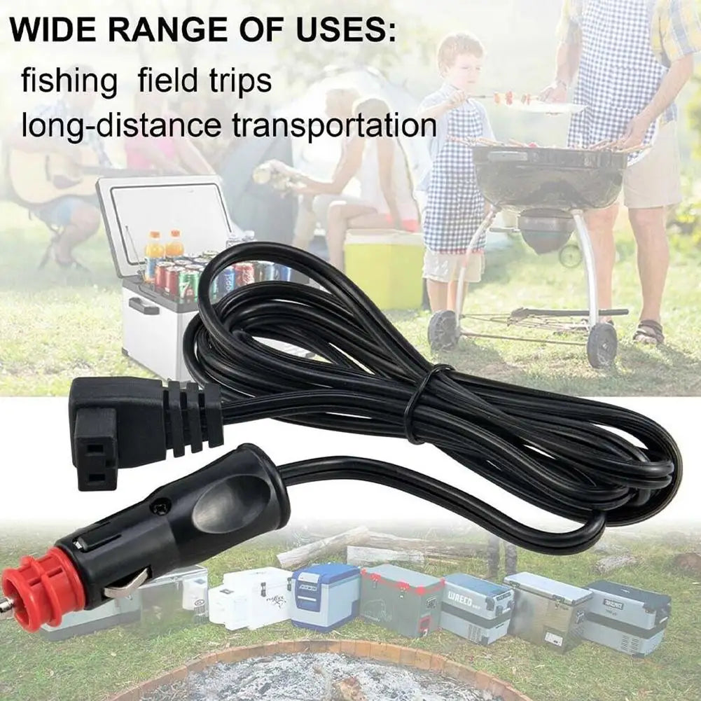 18AWG Car Refrigerator Power Cord Car Refrigerator Plug Car Cigarette Lighter Adapter Refrigerator Heater Extension Cord 2M Peaceful Pleasures Health and Wellness