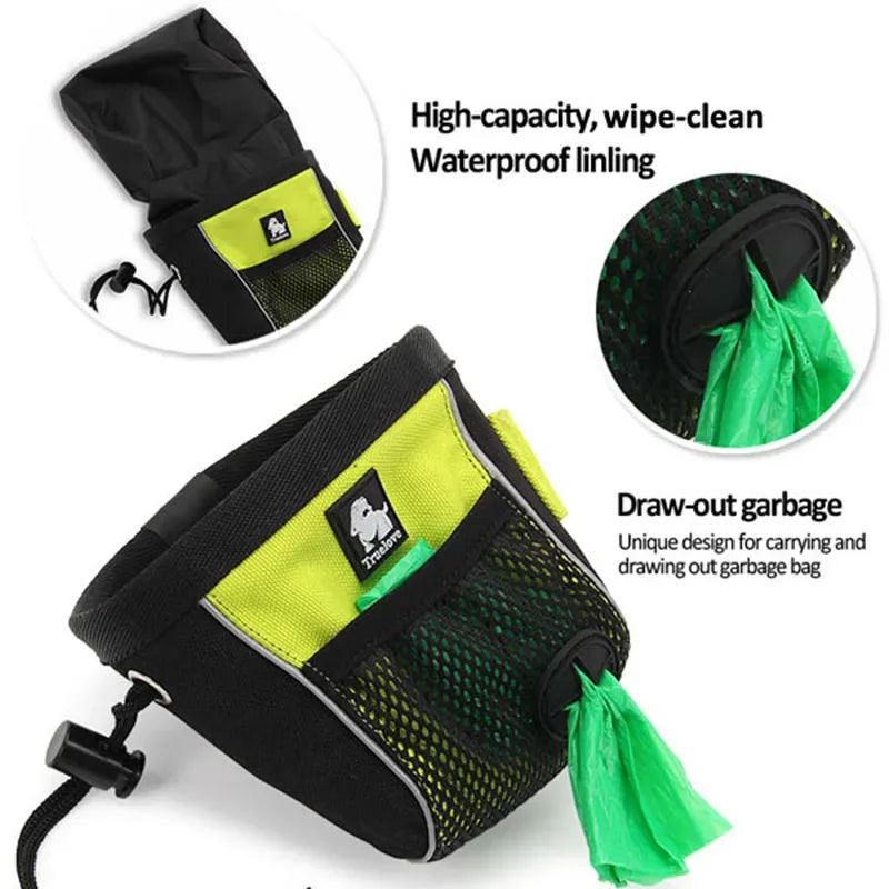 Truelove Snack Treat Bag Waterproof Lining High Capacity Draw-out Garbage Nylon Durable Outdoor Pet Product TLT2051 Peaceful Pleasures Health and Wellness