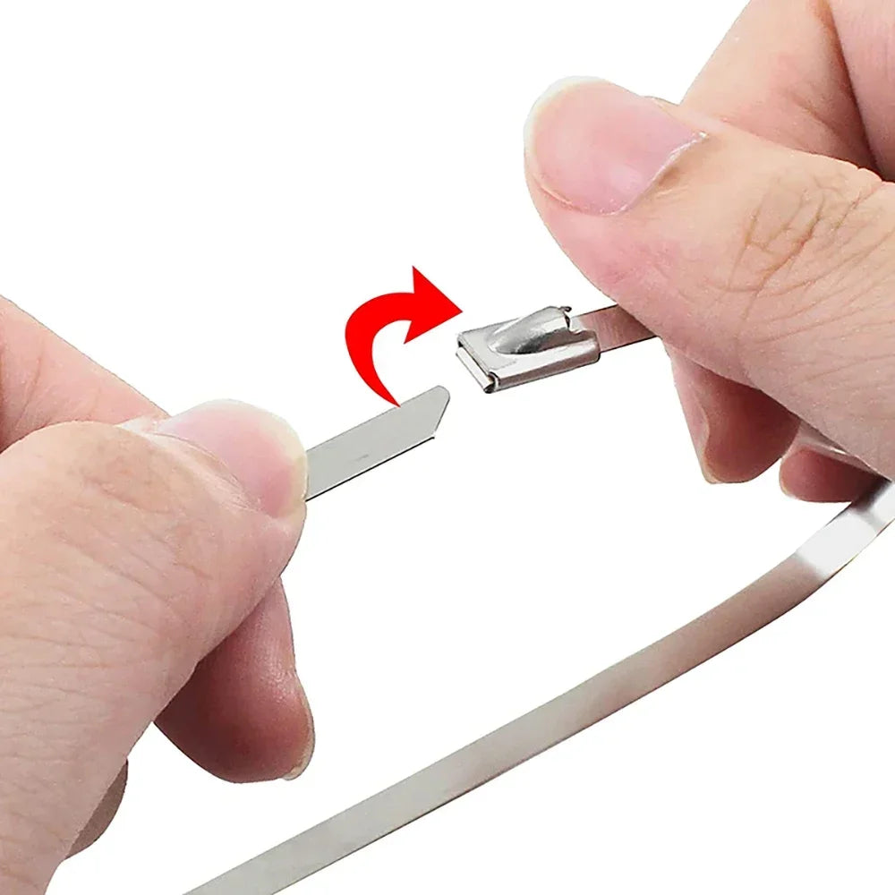 Stainless Steel Cable Ties – Self-Locking Heavy Duty Peaceful Pleasures Health and Wellness