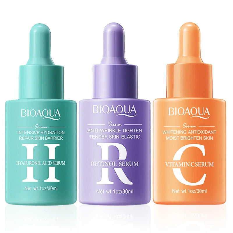 BIOAQUA Vitamin C Retinol Hyaluronic Acid Face Serum Set